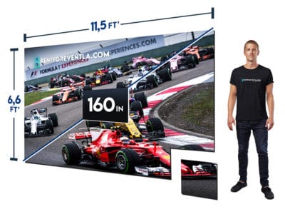 HD Video Wall 11.5′ x 6.6′ (P 2.6mm)